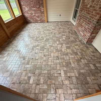 custom porch tie installation in Denham Springs LA